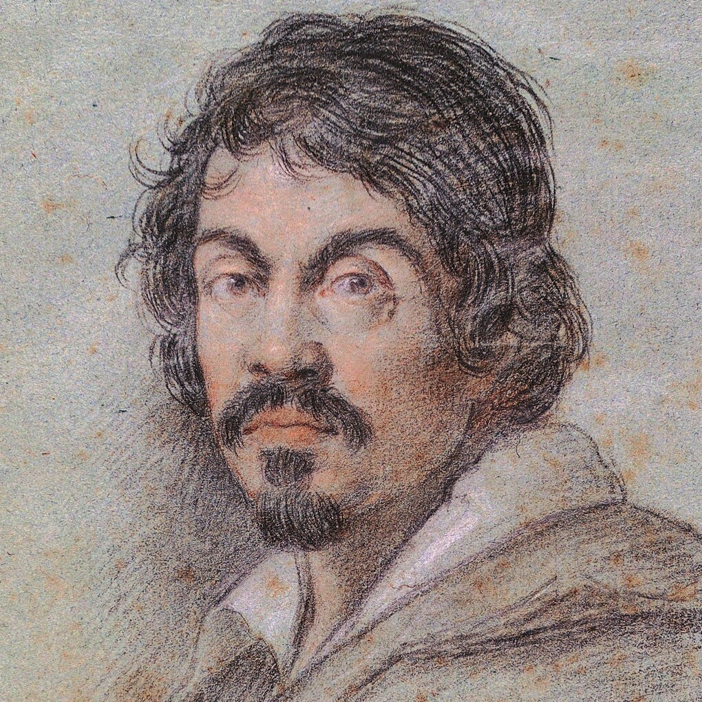 Chalk portrait of Caravaggio, c. 1621